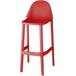Барный стул Piu, красный