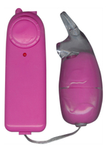 Лиловое виброяйцо-зайчик FUNKY BUNNY VIBRETTE - 8 см.