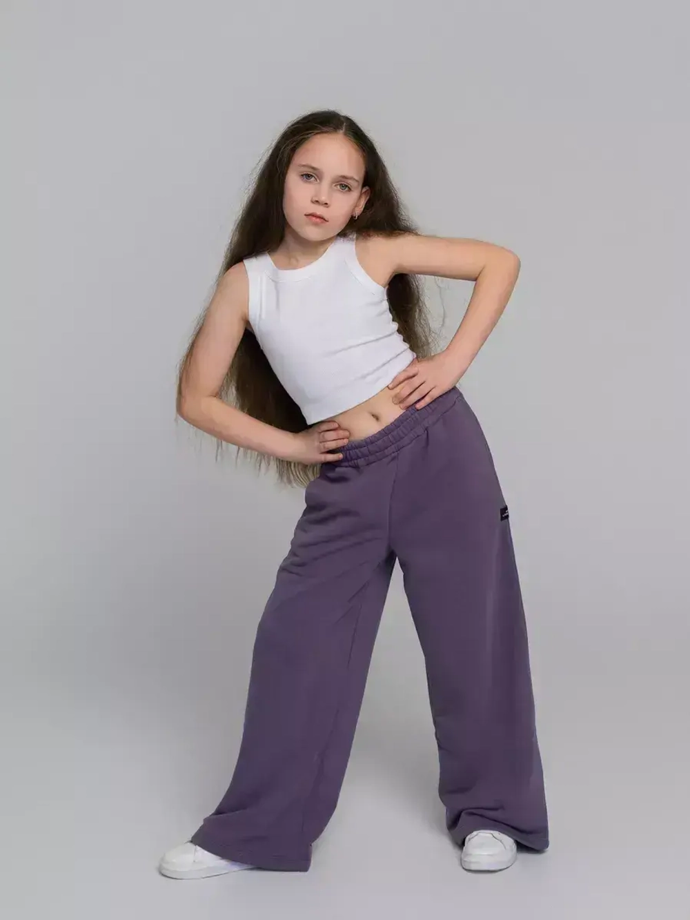 Брюки трубы детские осенние