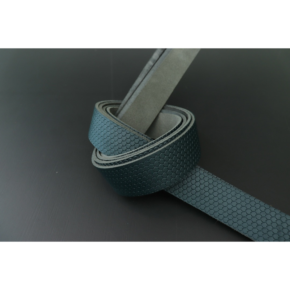 Ременная заготовка сине-зеленая с лицевой отделкой + плита Дракон