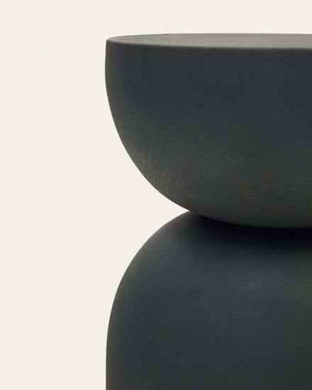 Rachel Приставной столик из металла с черной отделкой Ø 30,5 см