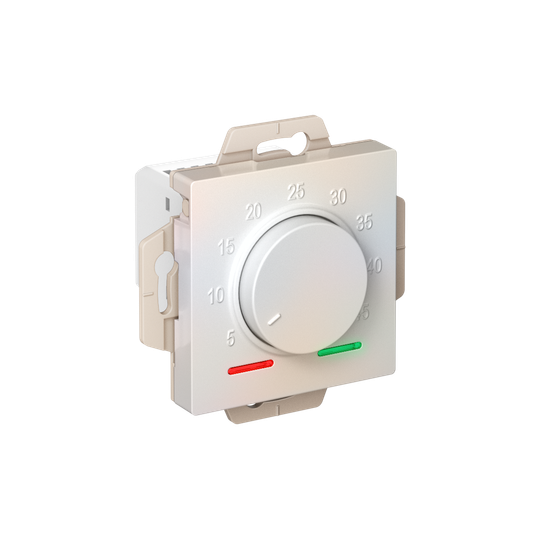 ATLASDESIGN ТЕРМОСТАТ электронный для теплого пола с датчиком, 10A, механизм, ЖЕМЧУГ