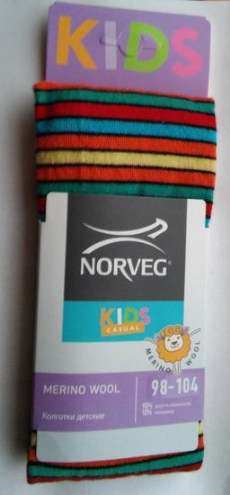 Термобелье детское колготки Norveg Merino Wool 11WU