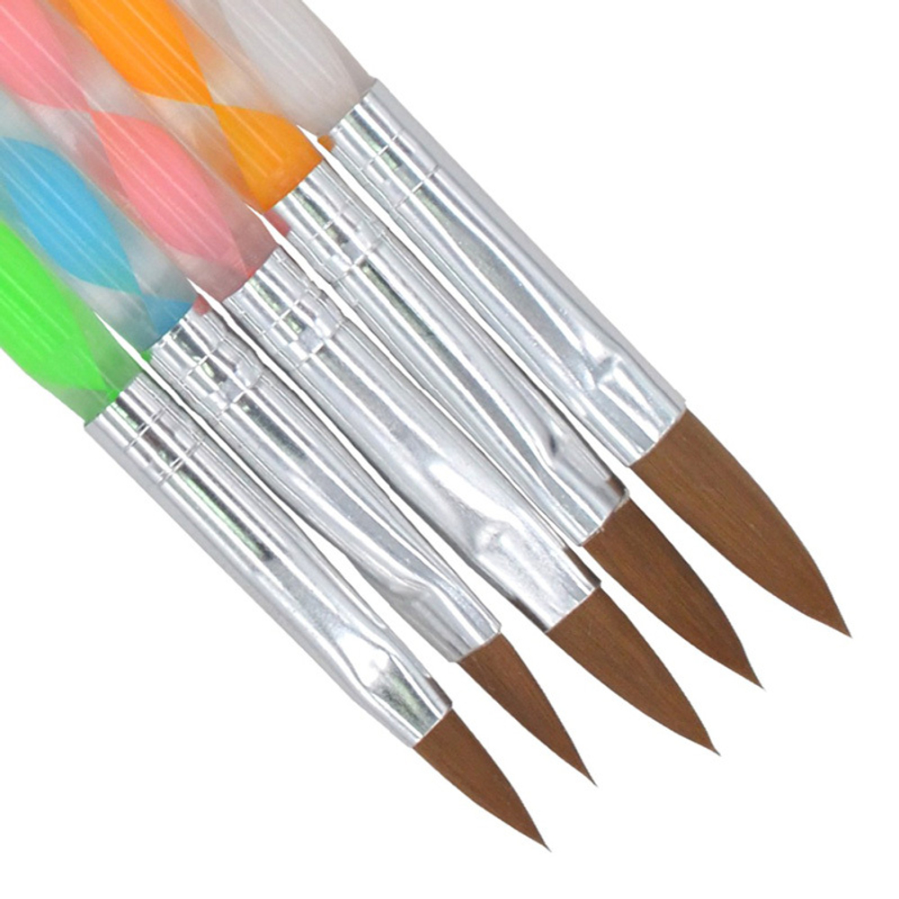 Nail Art Набор кистей для акрила Лепесток, 5шт