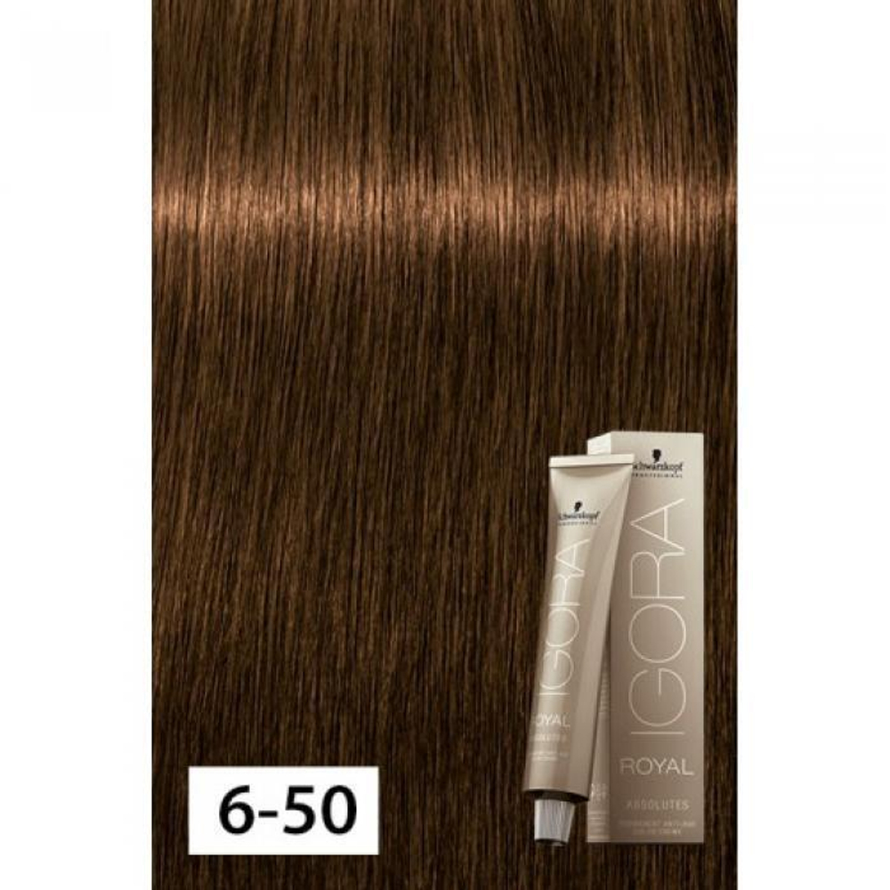 Краска для волос Igora Absolutes 6-50 Темный Русый Золотистый Натуральный Schwarzkopf Professional, 60 мл