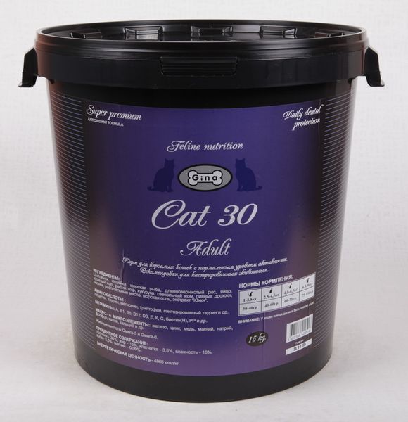 Gina Cat 30 Сухой Корм для Взрослых Кошек