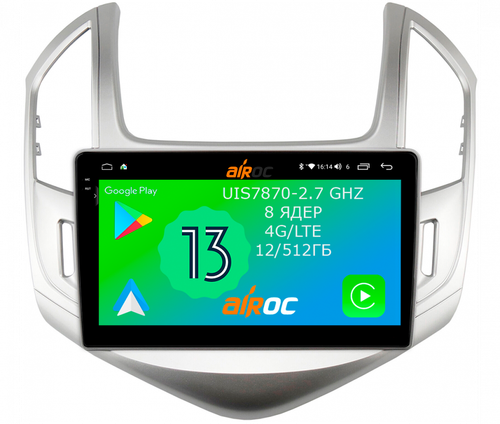 Магнитола для Chevrolet Cruze 2012-2015 - Airoc 2K AU-1305 Android 13, Быстрейшая, SIM-слот