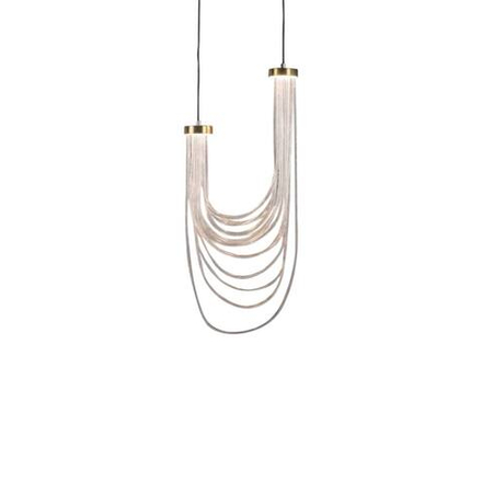 Pendant design lamp Double Cascade by Morghen Studio