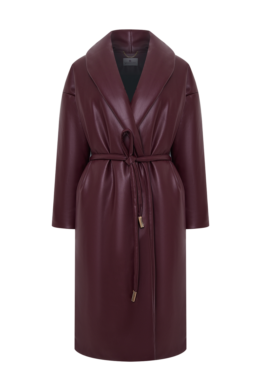 Пальто из экокожи