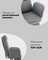 Кресло руководителя TopChairs Solid с оттоманкой серый
