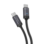 Дата-кабель Thor Type-C - Type-C, 1.2м, 100Вт, 5A, черный