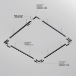 Шинопровод накладной/подвесной Technical TRXM034-R-412W