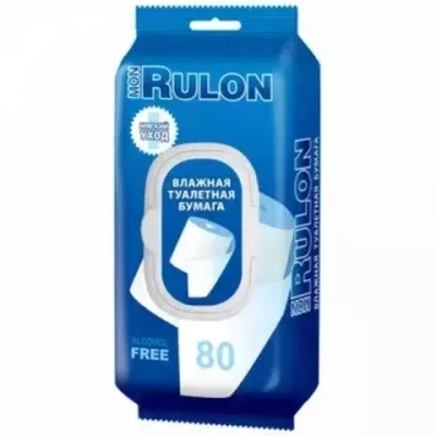 Mon Rulon  80 шт  Влажная туалетная бумага с клапоном  *20