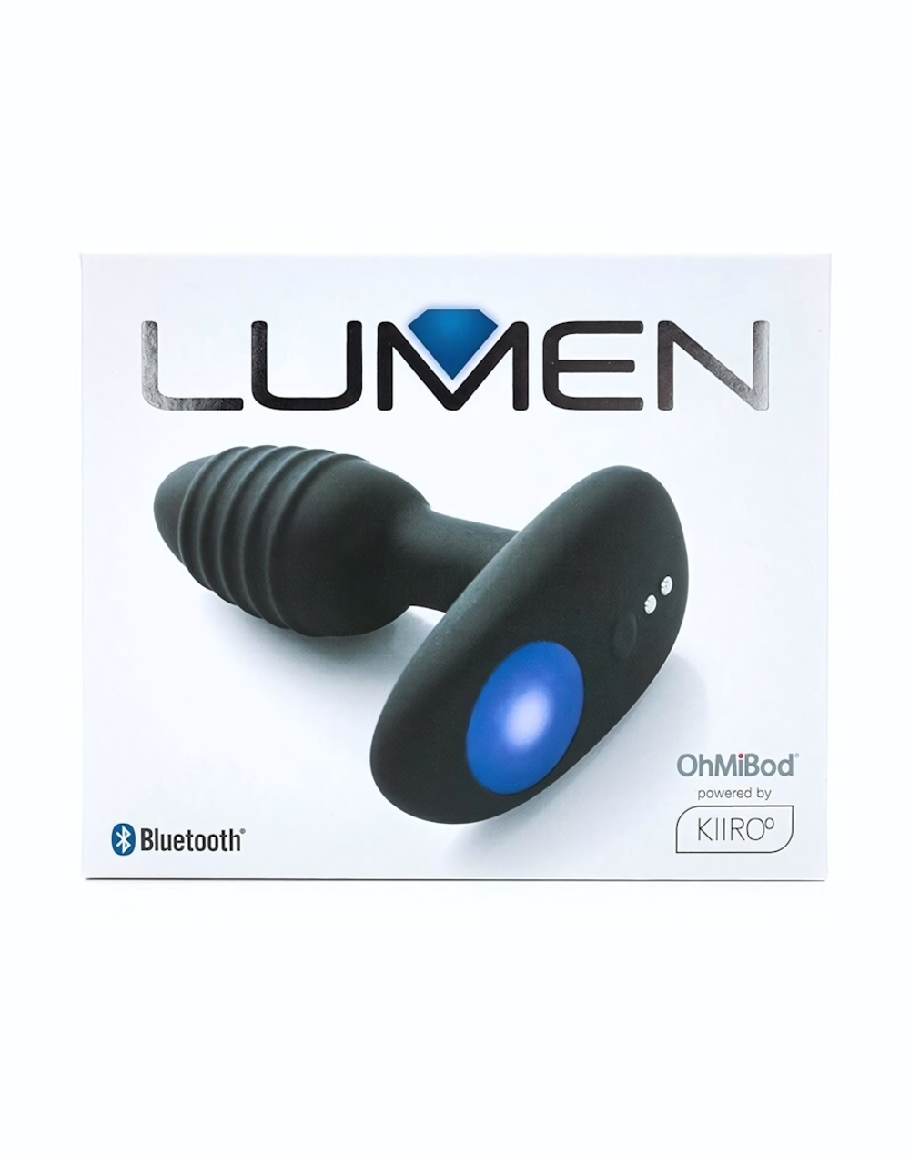 Черный интерактивный вибратор OhMiBod Lumen for Kiiroo с подсветкой - 10,2 см. (Цвет: черный)