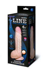 Фаллоимитатор гибкий на присоске "F" LINE L № 6,5 (Цвет: телесный)