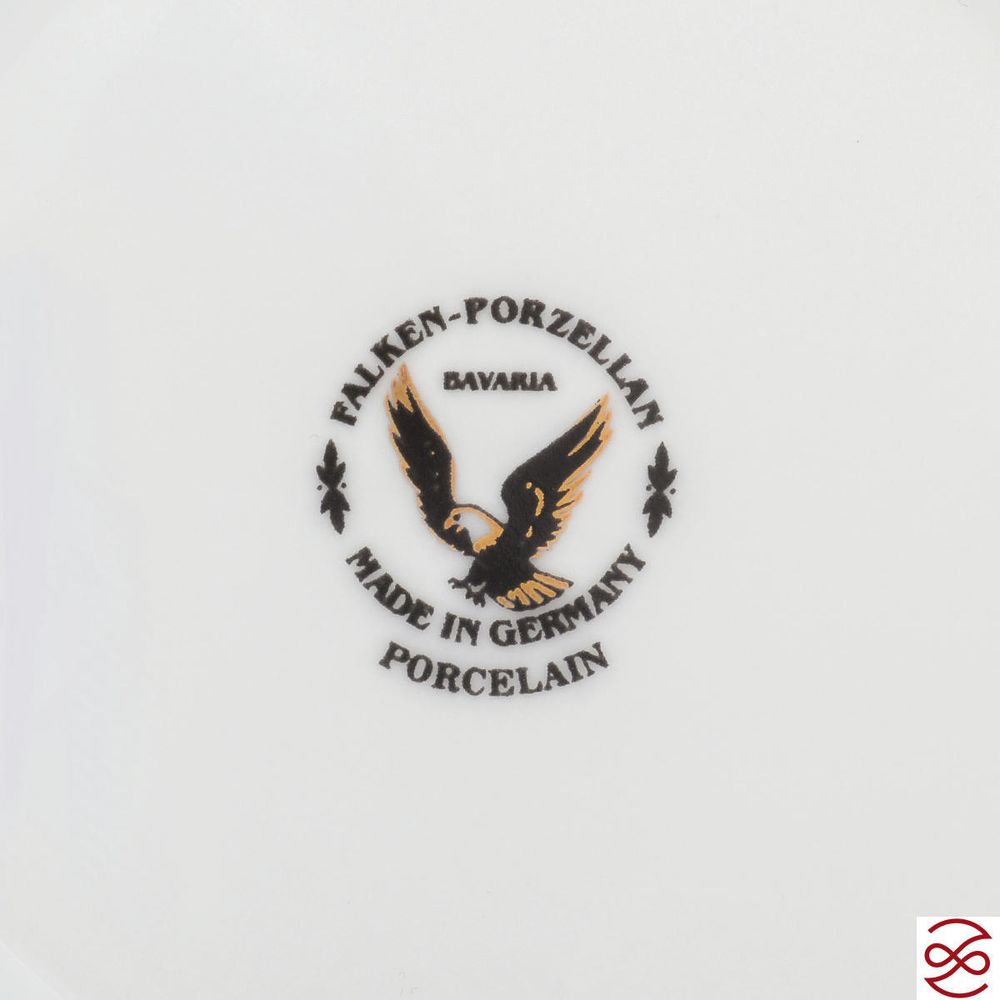 Набор чайных пар Falkenporzellan Natalia creme gold 220мл