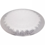 Блюдо для сервировки пластиковое 33см «Морозный узор» бронза