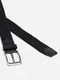 Ремень женский, ширина 3,5 см, пряжка металл, цвет чёрный