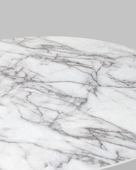 Стол обеденный Даймакс 110*110 белый мрамор