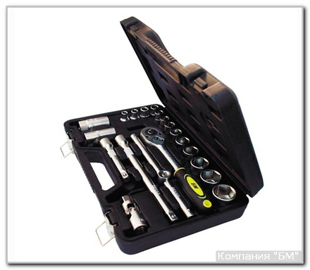 Набор торц. головок 1/2"DR 20 предм. CrV  БМ