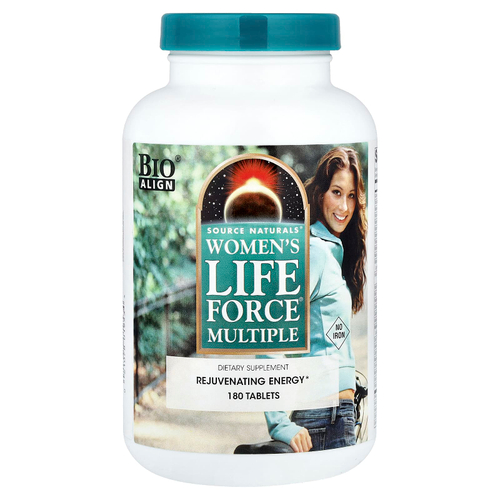 Source Naturals, Women's Life Force® Multiple, без железа, 180 таблеток