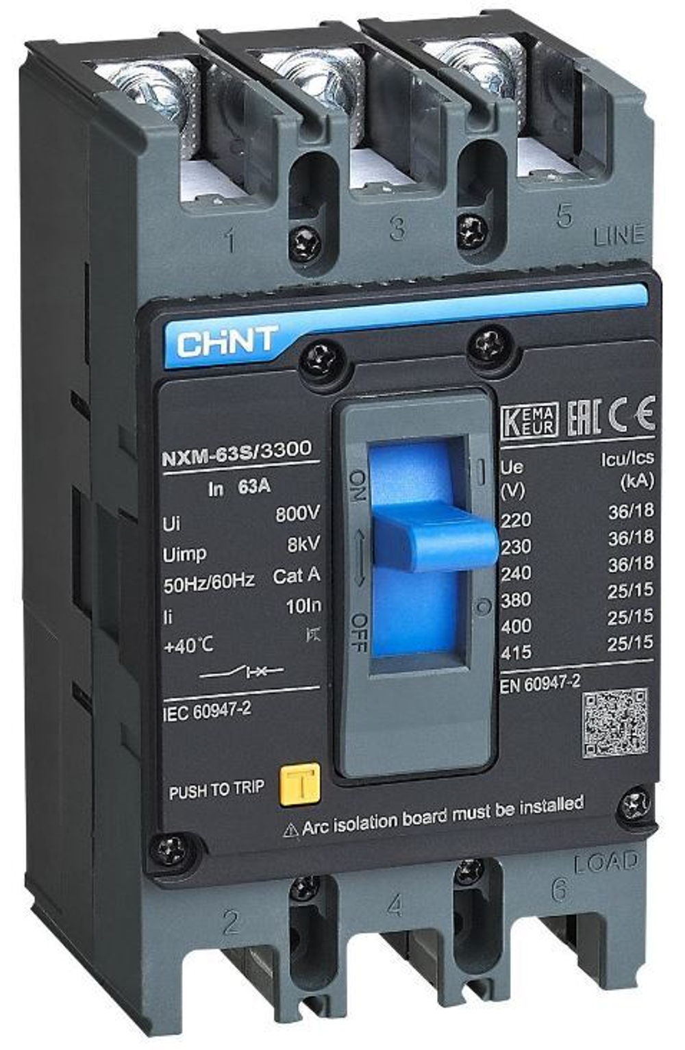 Автоматический выключатель в литом корпусе  CHINT 205889