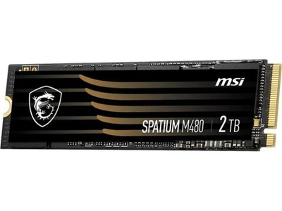 SSD накопитель MSI Spatium M480 2ТБ, M.2 2280, PCIe 4.0 x4, NVMe [S78-440Q150-P83]