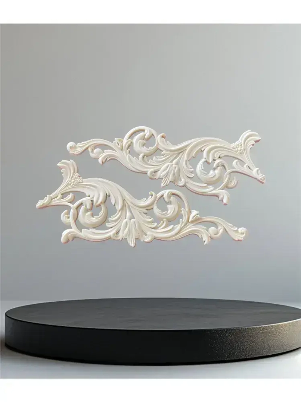 Угловой накладной объемный декор для декупажа мебели и интерьера. Заготовка для рукоделия и творчества