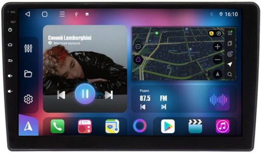 Магнитола для Mitsubishi (206x105мм) - FarCar BM9-7063-9 монитор 9.5" QLED на Android 14, TS10, 4+32Гб, CarPlay, 4G SIM-слот