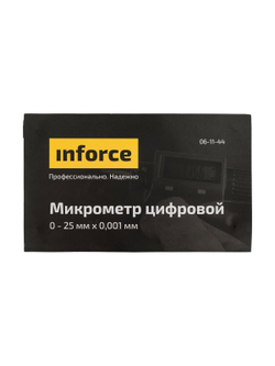 Цифровой микрометр Inforce 0-25мм/0-1*0.001мм/0.00005 06-11-44