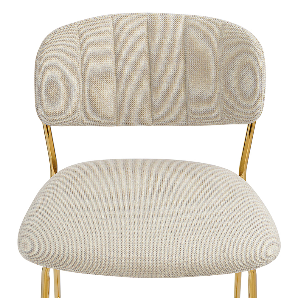 Стул барный eirill, шенилл, серый