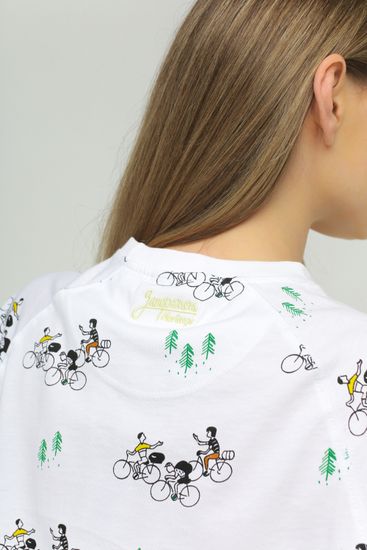 Футболка ЗАПОРОЖЕЦ Velosipedisty (Белый (Snow White))