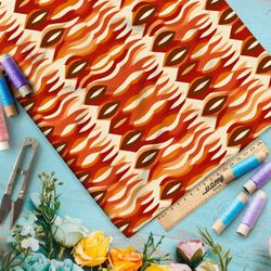 Ткань премиум габардин волшебные линии