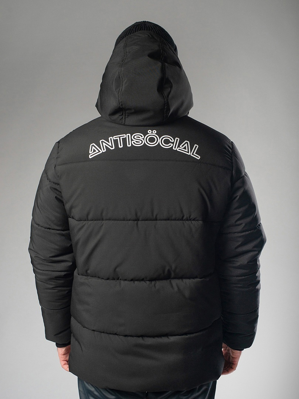 Пуховик Antisocial Down Jacket черный