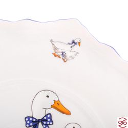 Тарелка для торта с лопаткой Queen's Crown Гуси 30см