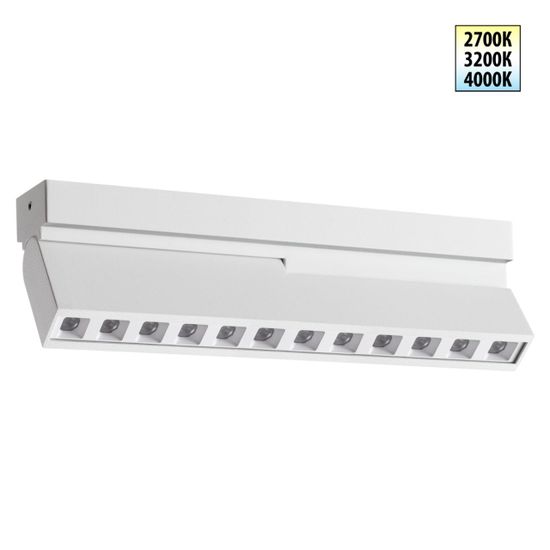 359763 OVER NT25 396 белый Светильник накладной с перекл. цв. температуры IP20 LED 12W 180-265V 2700К/3200К/4000К EOS