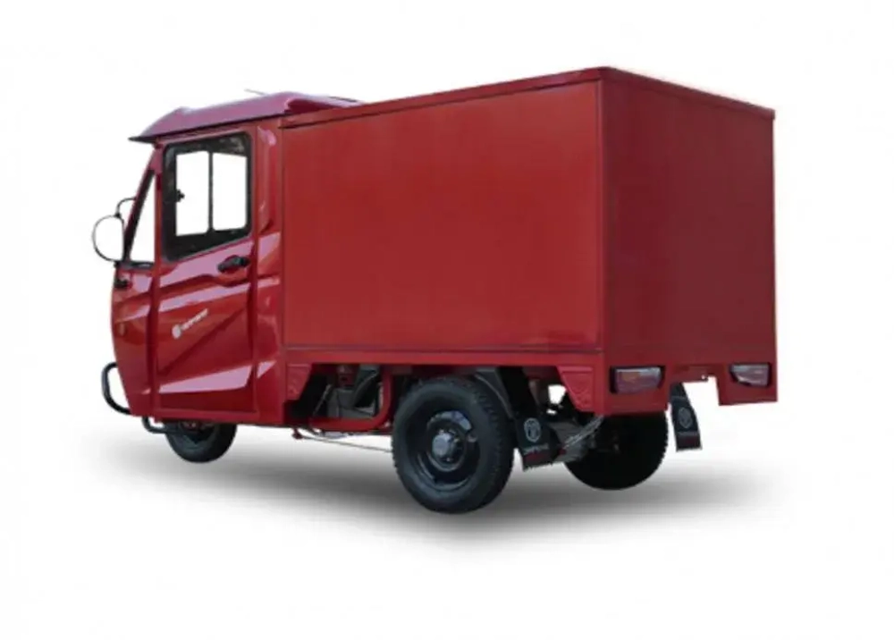 Электротрицикл грузовой Green Camel Тендер 4-Box (60V 1200W) закрытые кабина и кузов