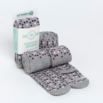 Колготки д/дев "Горошек" р.68-74 сер (Крошка Я) 4471577, 1 шт.