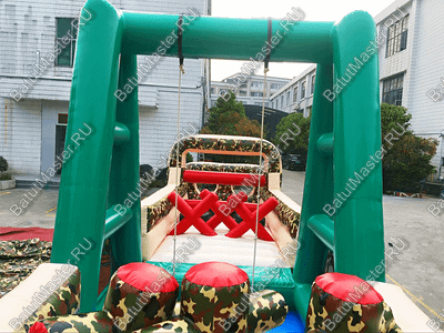 Надувная полоса препятствий "Патриот" 24*3*5 м