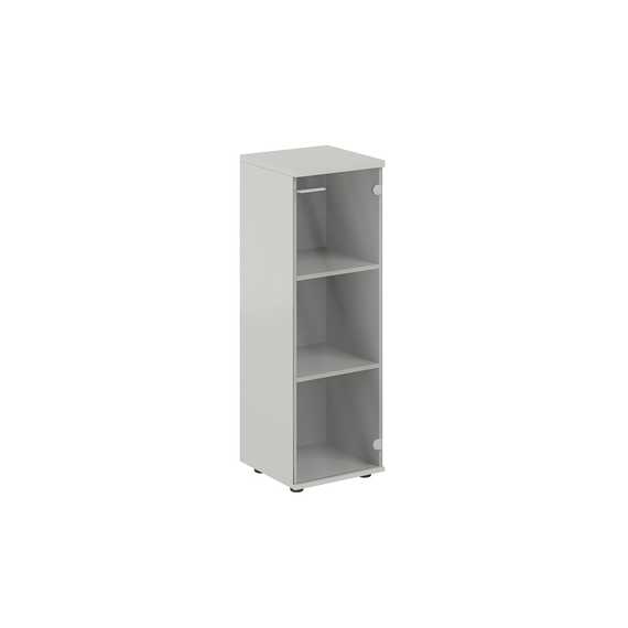 Шкаф средний Сигма  400х400х1200, 1 дв., со стеклом з.ст HDF