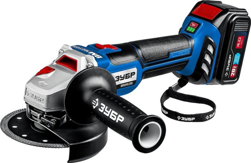Угловая шлифмашина аккумуляторная ЗУБР AB-125-42 Профессионал