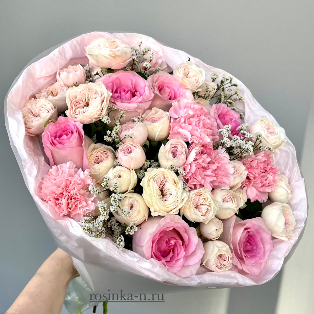 Букет Микс (Розы, Гвоздики)