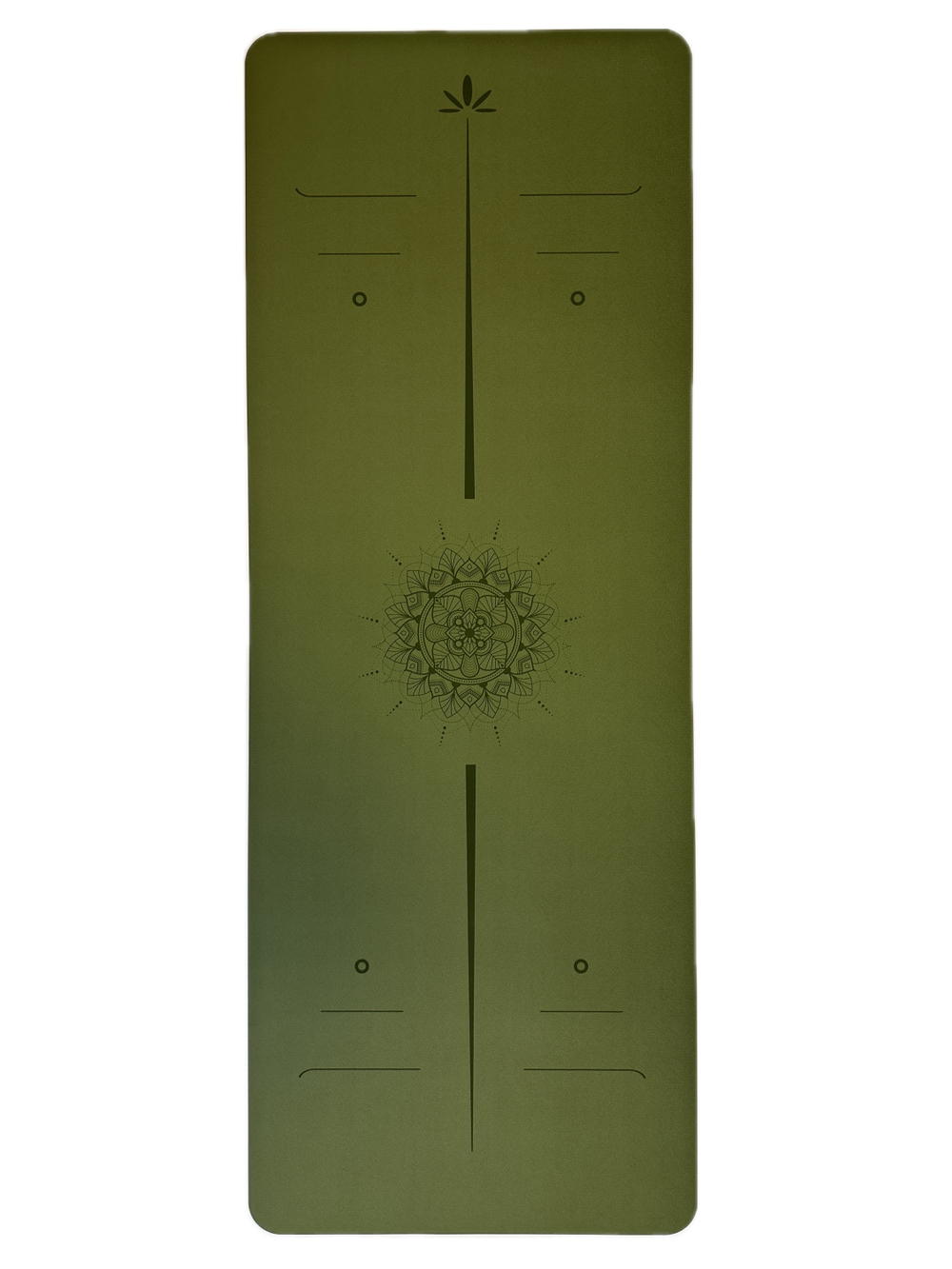 УЛЬТРАцепкий 100% каучуковый коврик для йоги New Arrows Olive 185*68*0,5 см