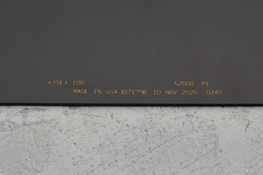 Kydex Calcutta black 2,03мм, лист 300x300мм