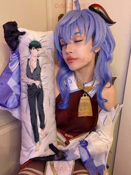 Мини дакимакура Кен Канеки из Токийский Гуль арт. M0266, 60х20 см