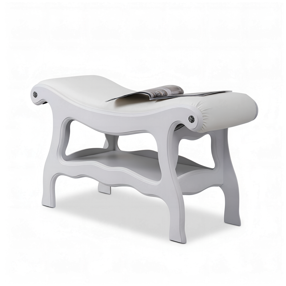 Скамья Сорренто 2 Орех Айс Белая