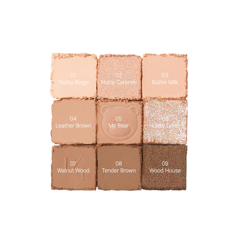 Dasique, палитра теней для век, оттенок 28 Brown Bear, 1 шт.