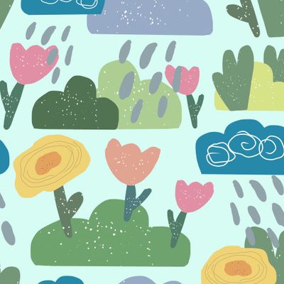 Дождик в саду №2.