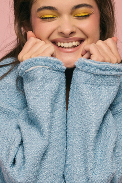 Тулуп-жакет