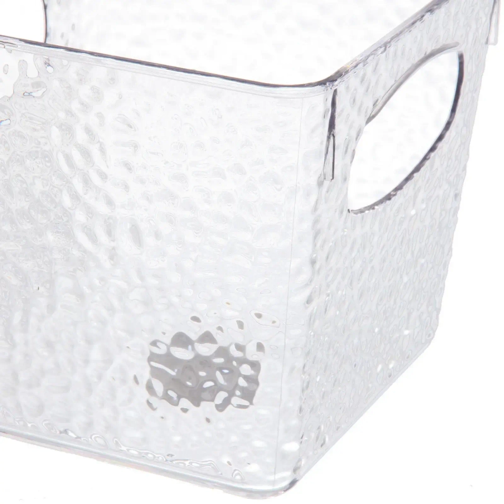 Корзина - органайзер для хранения «СКРЭДДИ ЛОК», прозрачная, 15.3*15.3*13.5см (пластик АВС)